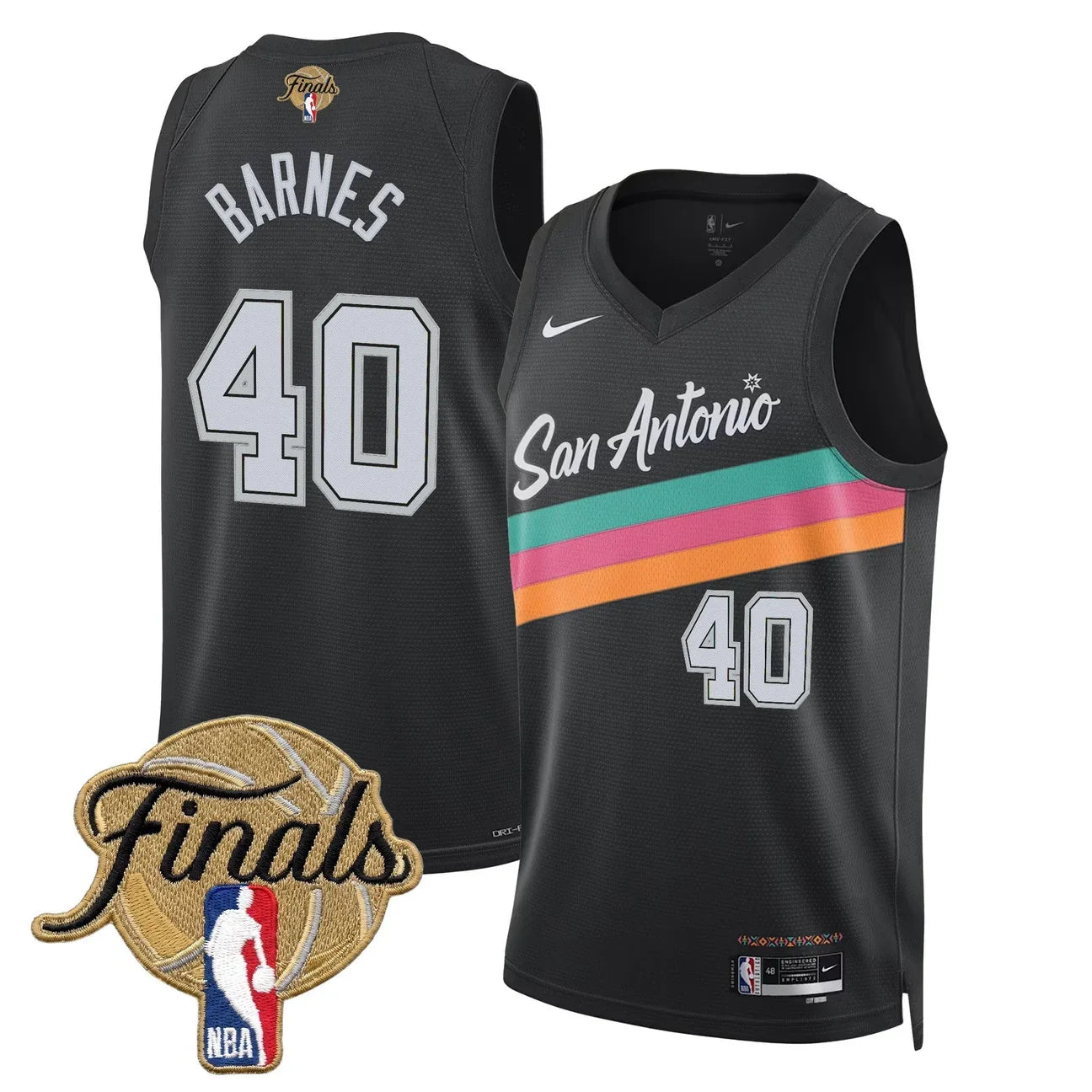Men's San Antonio Spurs 2026 Finals Swingman Jersey - All Stitched