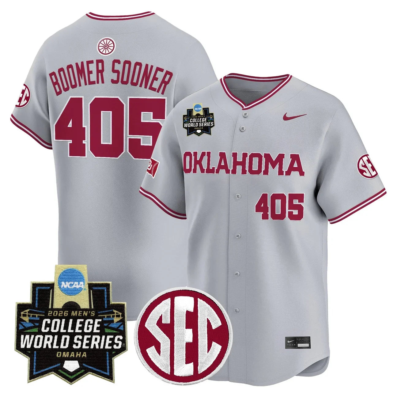 Men's Oklahoma Sooners 2026 World Series Vapor Premier Limited Jersey - All Stitched