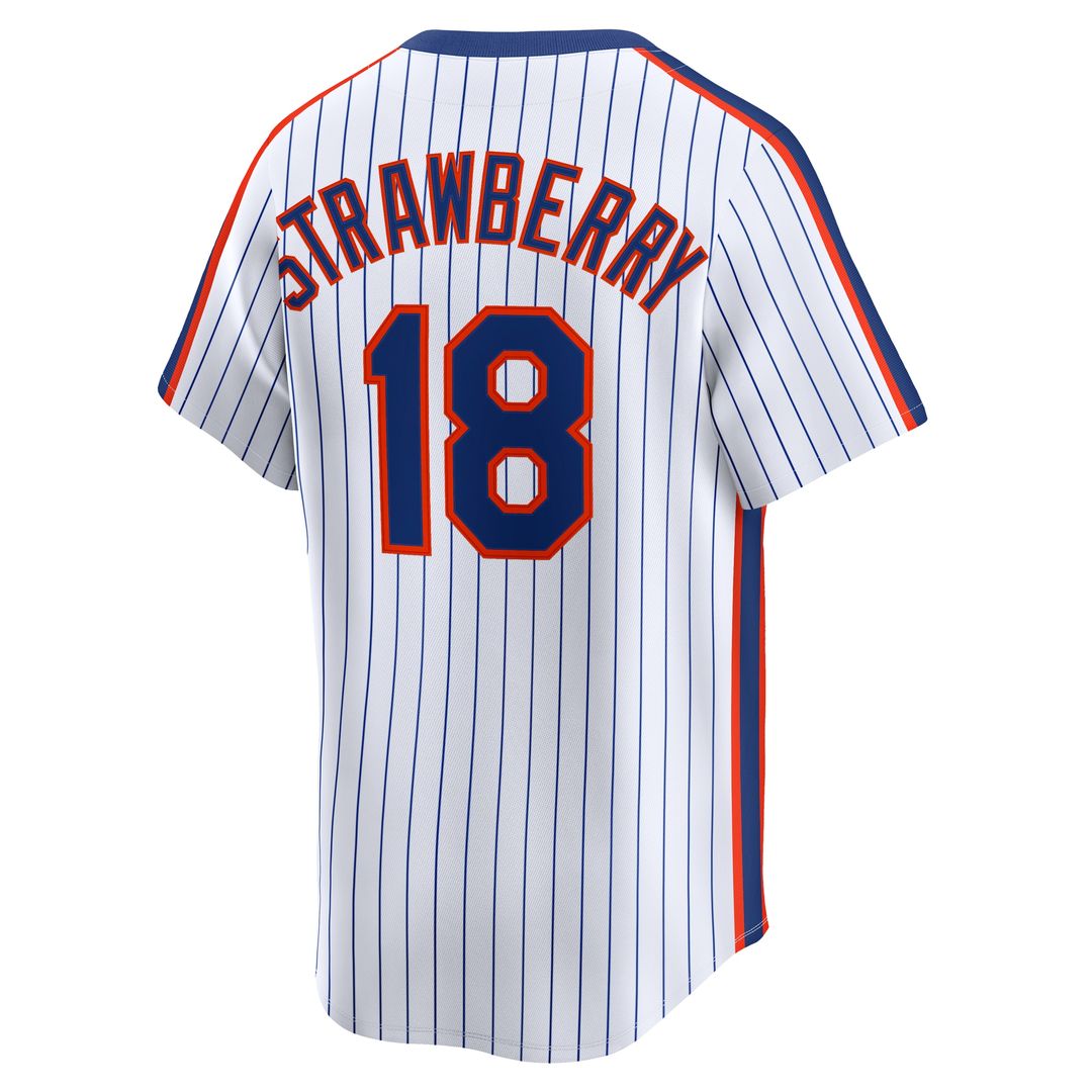 Darryl Strawberry New York Mets Nike Throwback Cooperstown Collection Limited Jersey - White