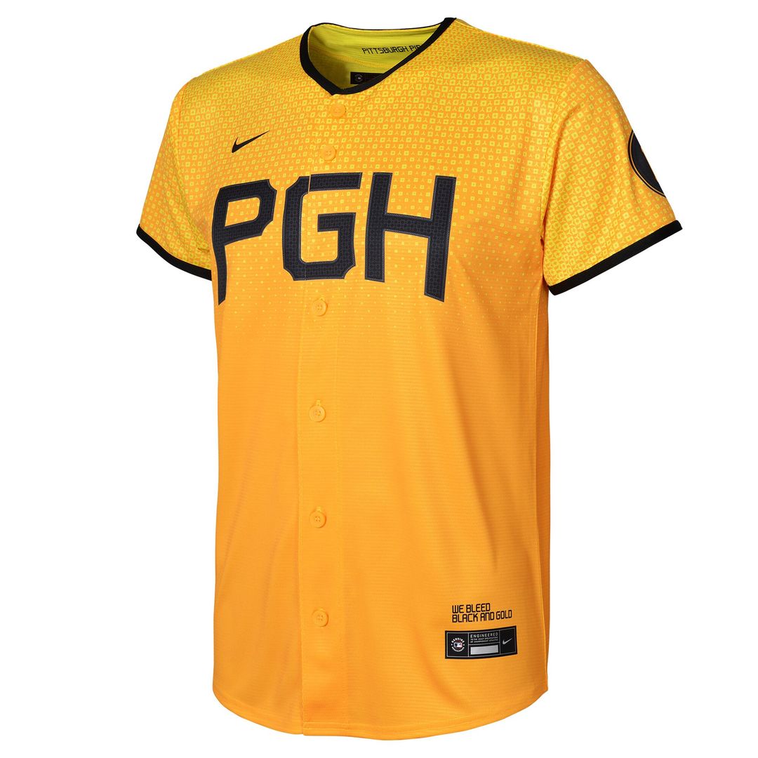 Pittsburgh Pirates Nike Toddler City Connect Replica Jersey - Gold