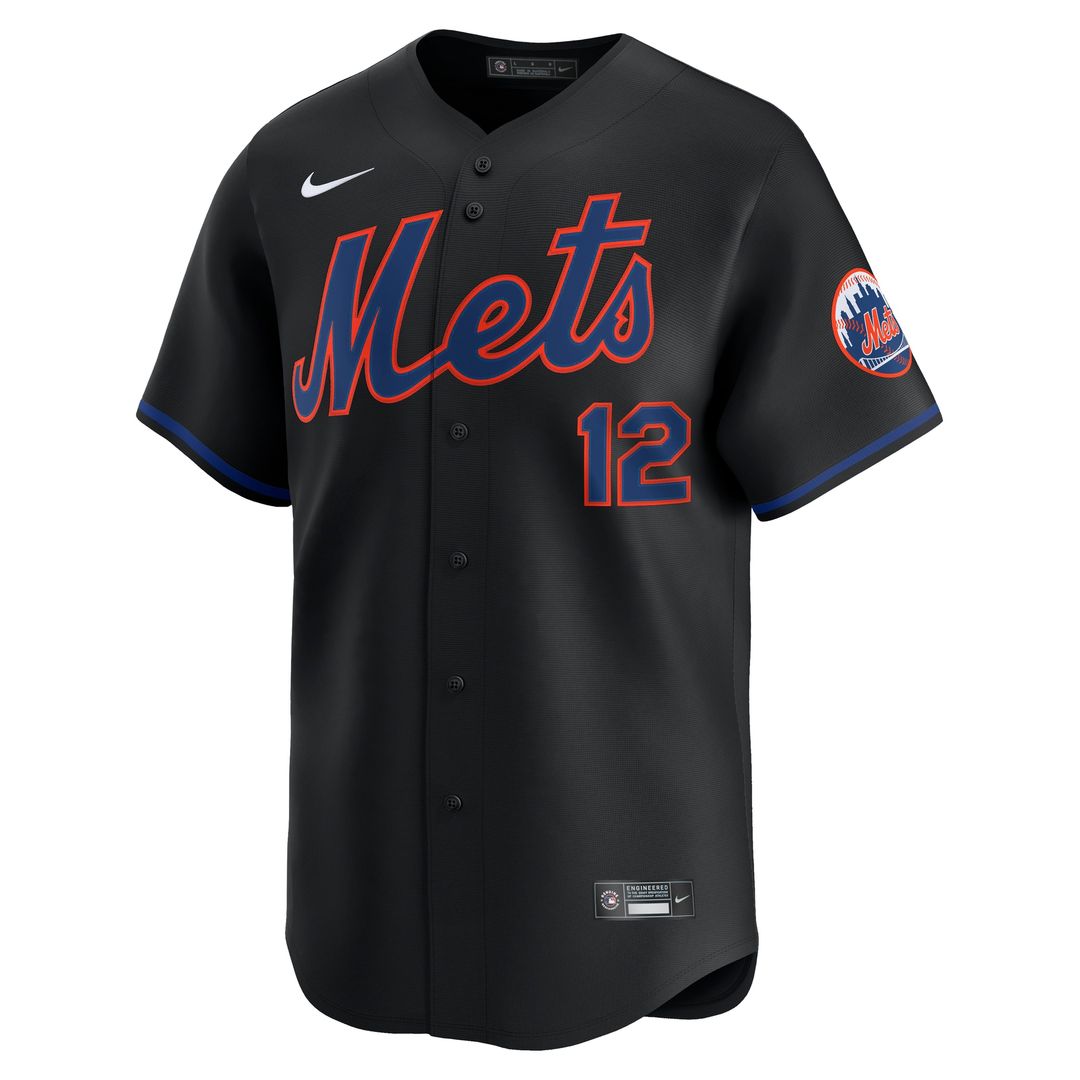Francisco Lindor New York Mets Nike Alternate Limited Jersey - Black