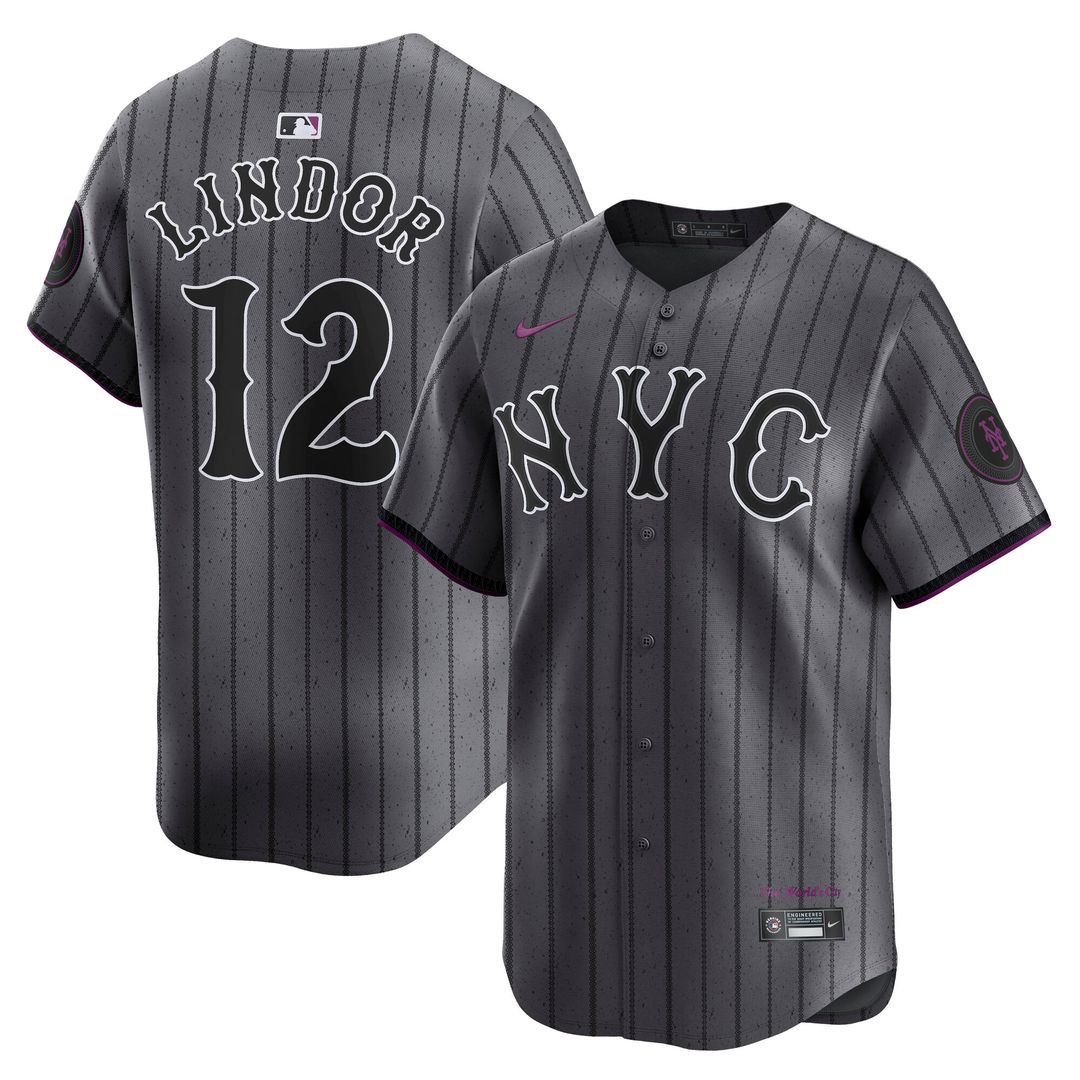 Francisco Lindor New York Mets Nike City Connect Limited Jersey - Gray