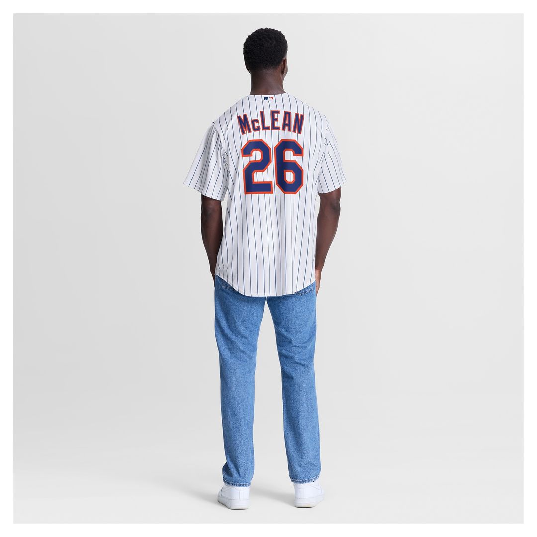 Nolan McLean New York Mets Nike Home Replica Jersey - White