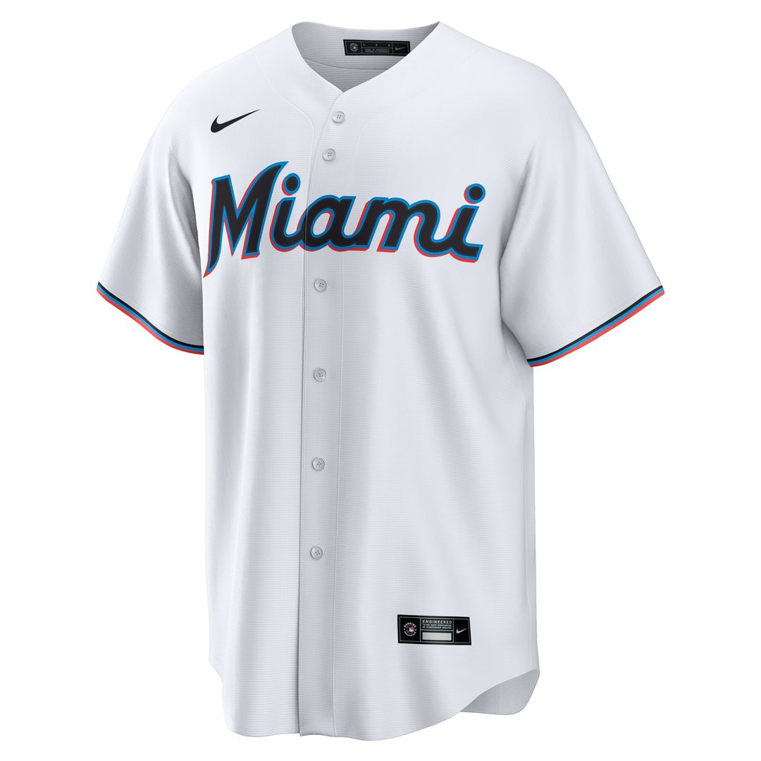 Xavier Edwards Miami Marlins Nike Home Replica Jersey - White