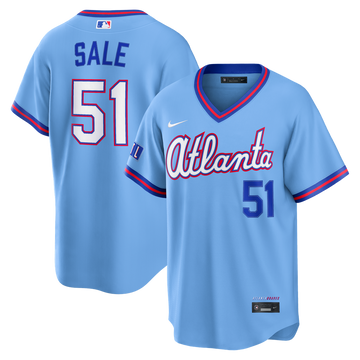 Chris Sale Atlanta Braves Nike 2026 City Connect Stadium Jersey - Powder Blue