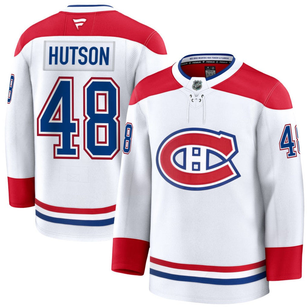 Men's #48 Lane Hutson Montreal Canadiens NHL Jersey