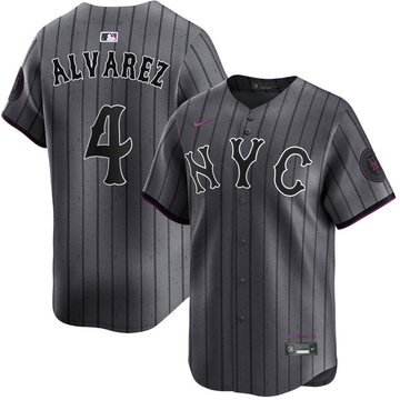 Men's #4 Francisco Alvarez New York Mets Baseball Jersey