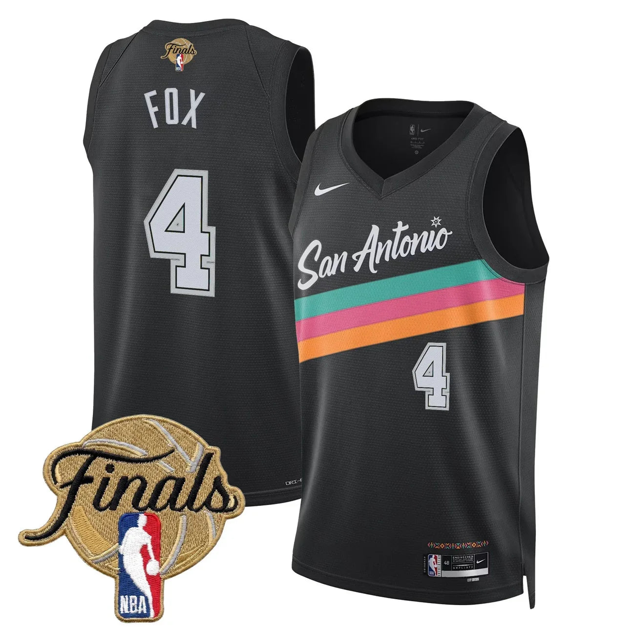 Men's San Antonio Spurs 2026 Finals Swingman Jersey - All Stitched
