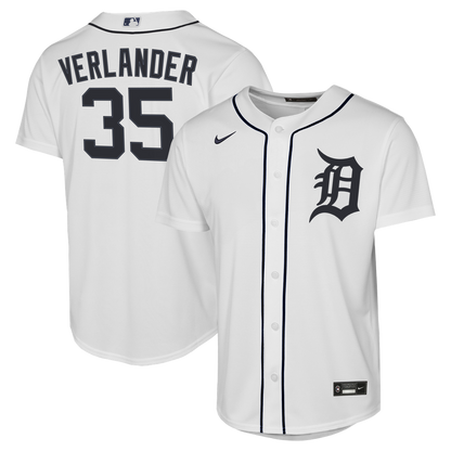 Justin Verlander Detroit Tigers Nike Youth Home Replica Jersey - White