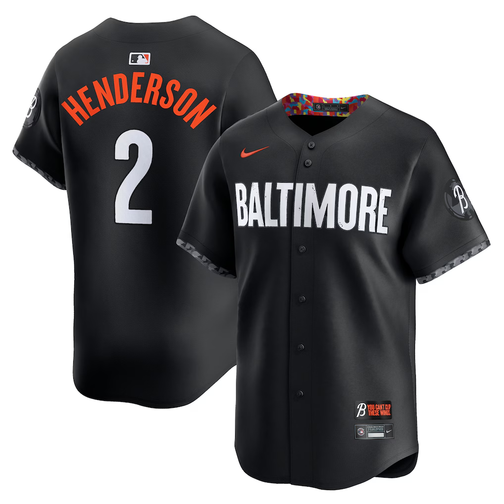 Men's #2 Gunnar Henderson Baltimore Orioles  Baseball Jersey