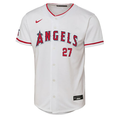 Mike Trout Los Angeles Angels Nike Youth Home Stadium Player Jersey - White