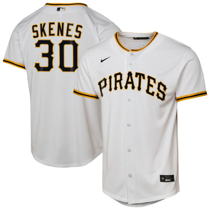 Paul Skenes Pittsburgh Pirates Nike Youth Home Replica Player Jersey - White