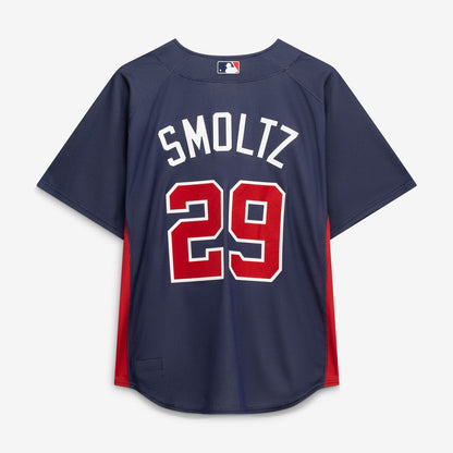 John Smoltz Atlanta Braves Mitchell & Ness Authentic Batting Practice Jersey - Navy