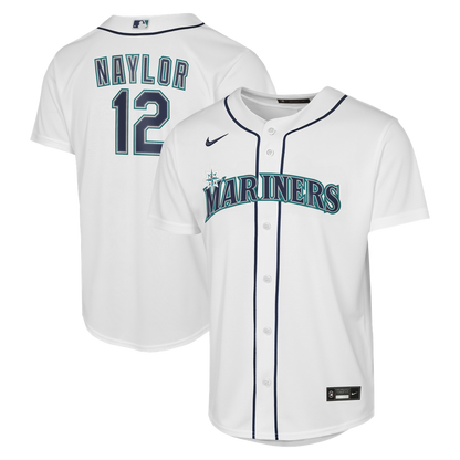 Josh Naylor Seattle Mariners Nike Youth Home Baseline Jersey - White