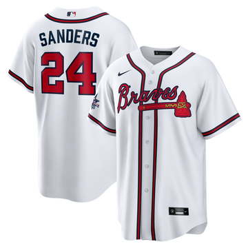 Deion Sanders Atlanta Braves Nike Home Retired Player Replica Jersey - White