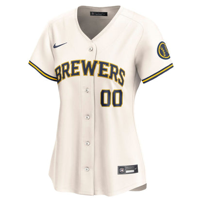 Milwaukee Brewers Nike Women's Home Limited Custom Jersey - Cream
