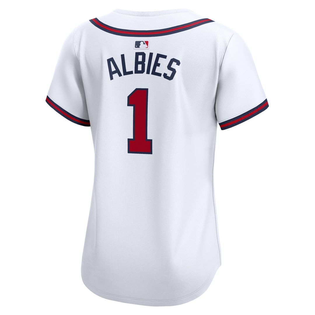 Ozzie Albies Atlanta Braves Nike Women's Home Limited Player Jersey - White