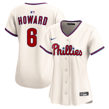 Ryan Howard Philadelphia Phillies Nike Women's Alternate 2 Limited Jersey – Cream