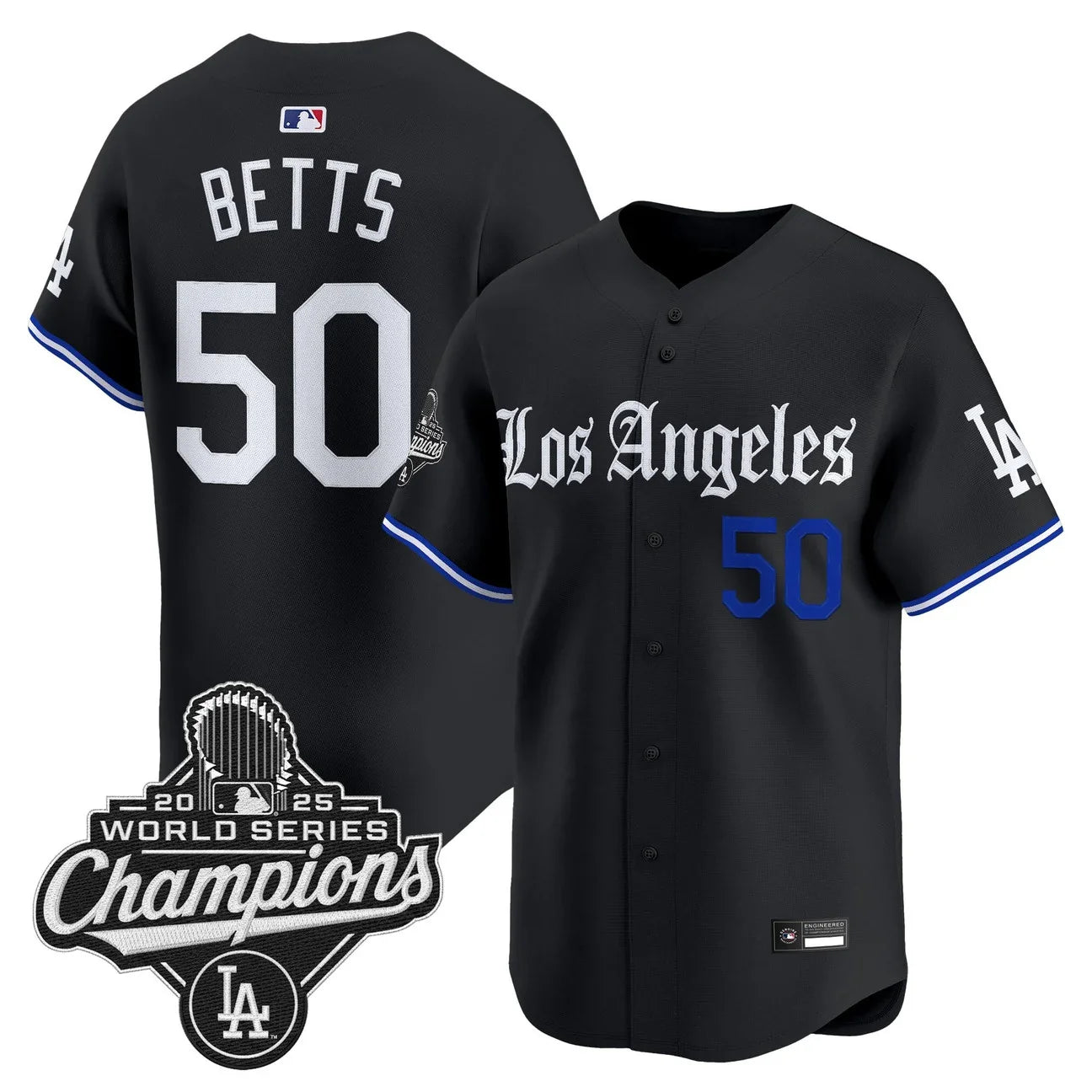 Los Angeles Dodgers "Gothic Edition" Vapor Premier Limited Jersey - All Stitched