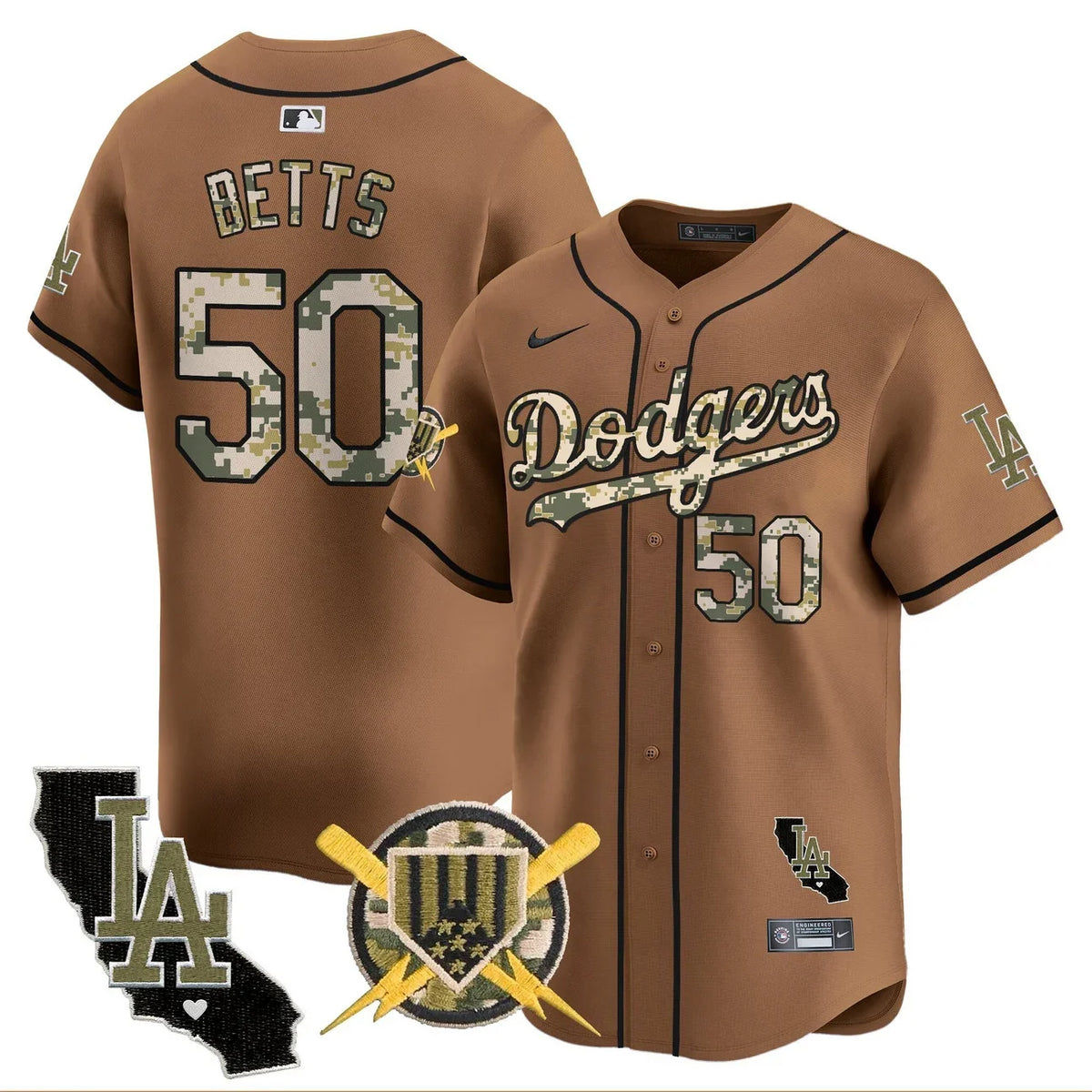 Men's Dodgers Armed Forces Day Vapor Premier Limited Jersey - All Stitched