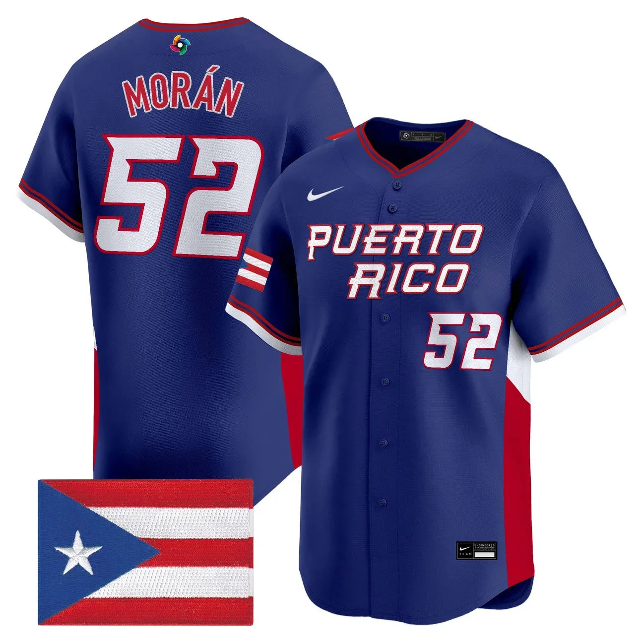 Men's Team Puerto Rico World Baseball Classic Vapor Premier Jersey - 2026 Roster - All Stitched
