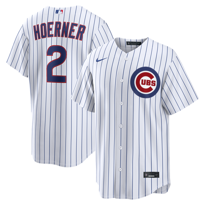 Nico Hoerner Chicago Cubs Nike Home Replica Jersey - White