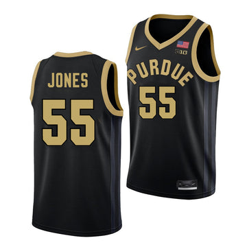 Men's #55 Lance Jones Purdue Boilermakers College Basketball Jersey