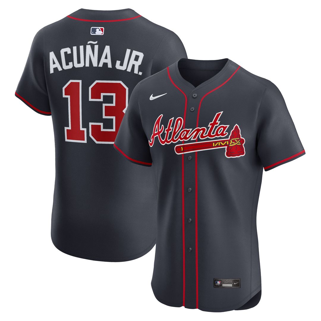 Ronald Acuña Jr. Atlanta Braves Nike Alternate 2 Elite Jersey - Red