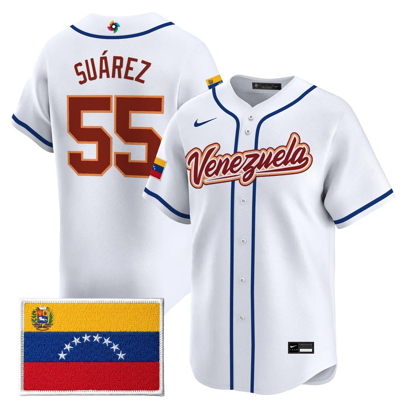 Men's Team Venezuela World Baseball Classic Vapor Premier Jersey - All Stitched