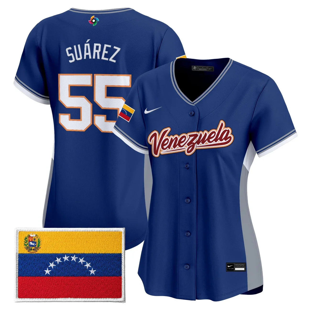 Women's Team Venezuela World Baseball Classic Vapor Premier Jersey - 2026 Roster - All Stitched