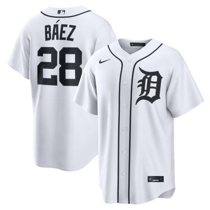 Javier Báez Detroit Tigers Nike Home Replica Jersey - White