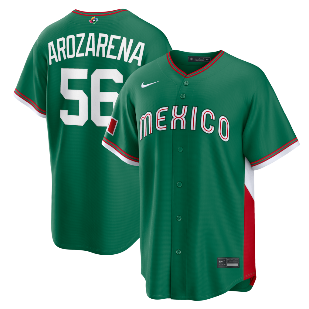 2026 WBC Mexico Stadium Baseball Green Jersey – All Stitched