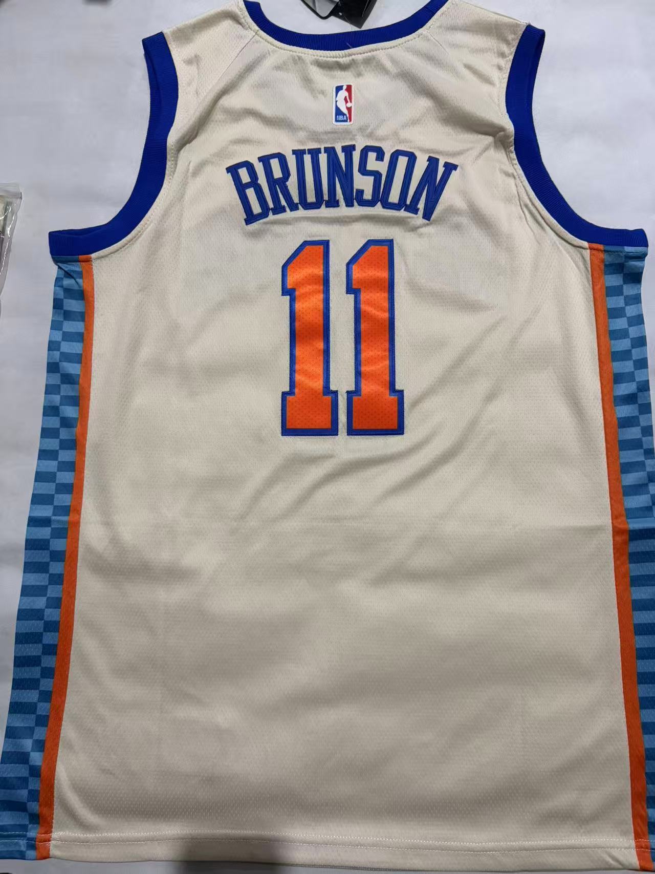 Men's #11 Jalen Brunson New York Knicks Basketball Jersey