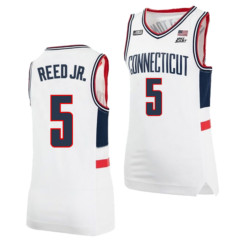 Men's #5 Tarris Reed Jr UConn Huskies College Basketball Jersey