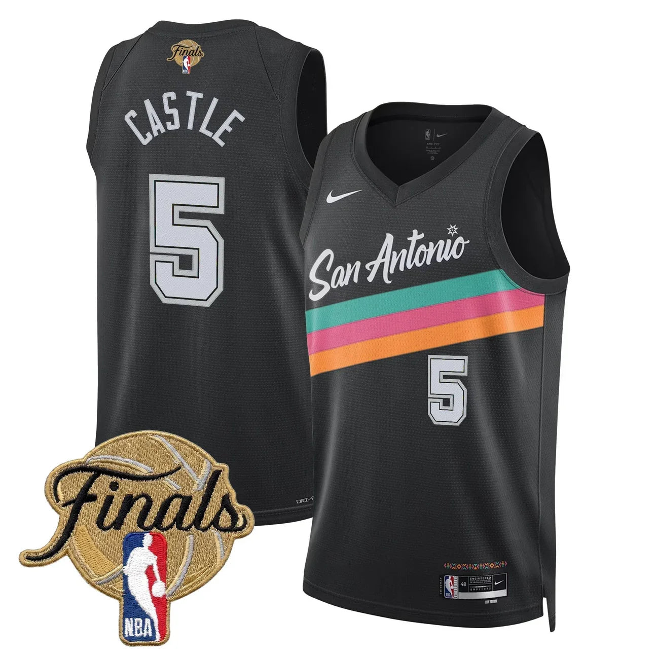 Men's San Antonio Spurs 2026 Finals Swingman Jersey - All Stitched