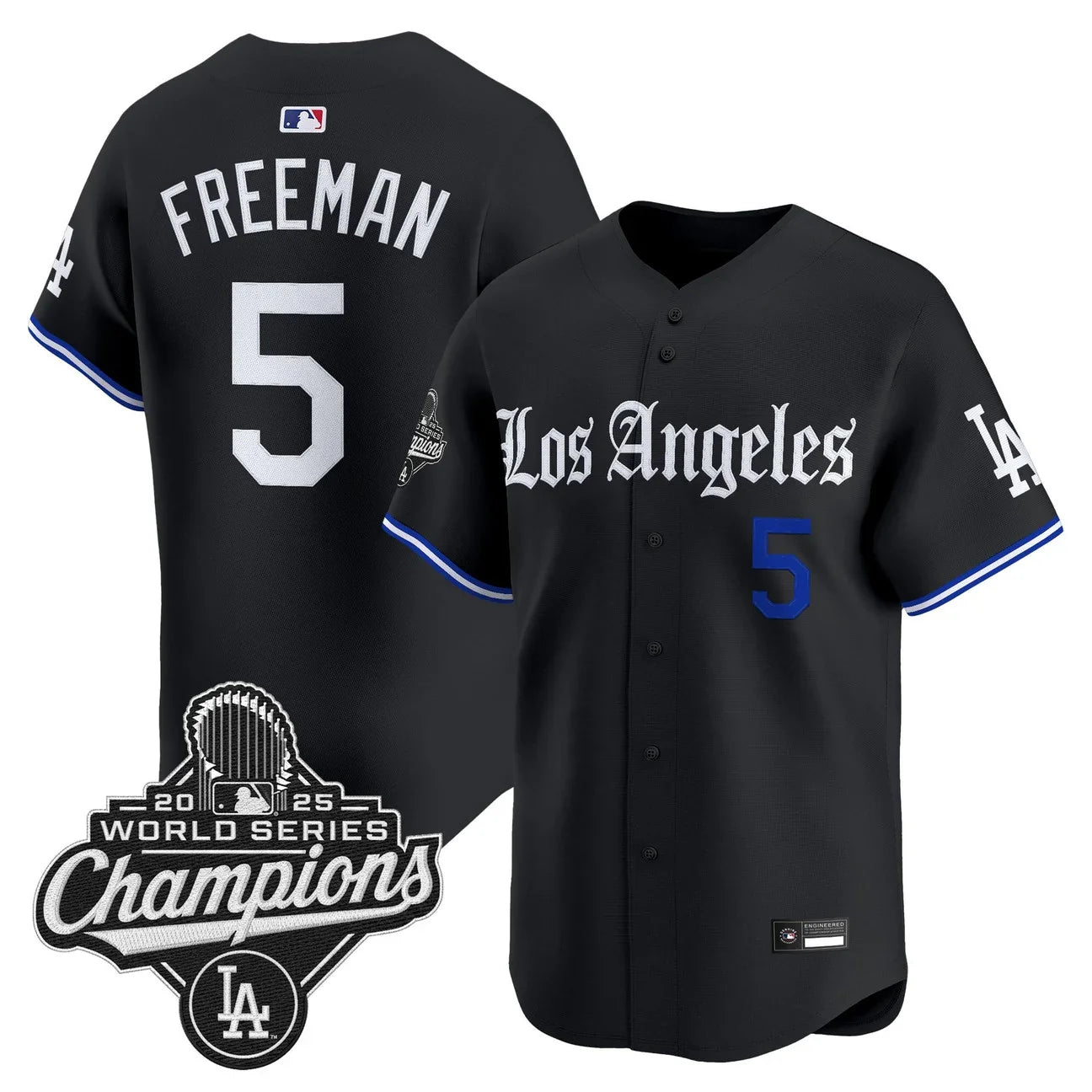 Los Angeles Dodgers "Gothic Edition" Vapor Premier Limited Jersey - All Stitched