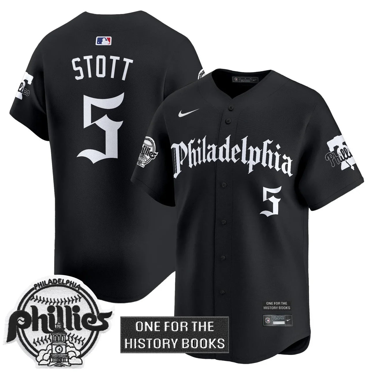 Men's Phillies 'Retro Newspaper Edition' Vapor Premier Limited Jersey - All Stitched
