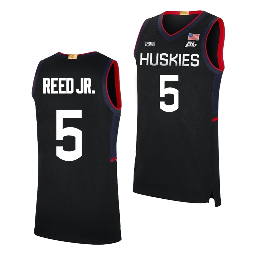 Men's #5 Tarris Reed Jr UConn Huskies College Basketball Jersey