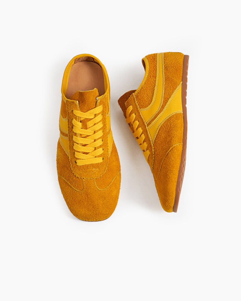 Color Pop Retro Suede Nappa Leather Sneakers