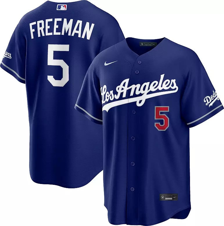 Men's #5 Freddie Freeman Los Angeles Dodgers Baseball Jersey