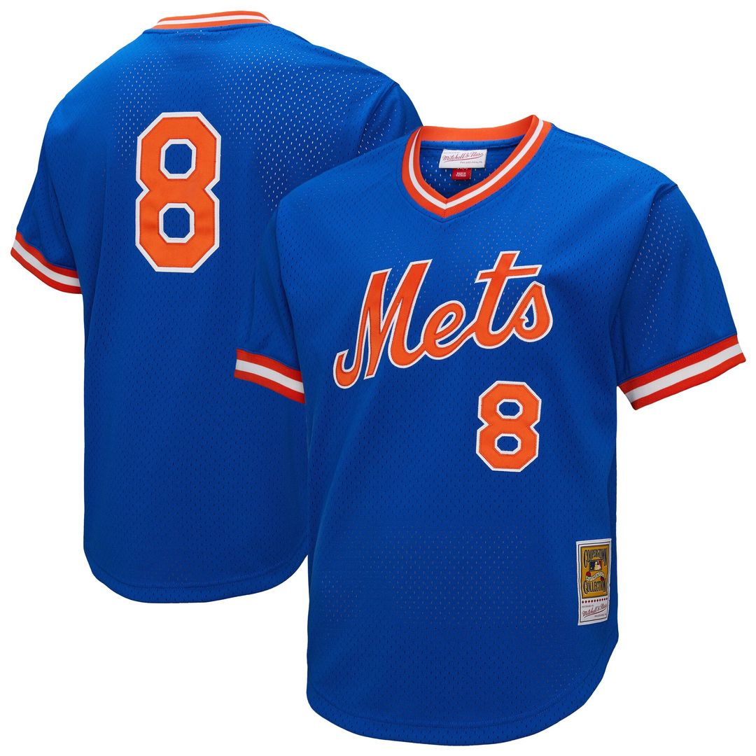 Gary Carter New York Mets Mitchell & Ness Big & Tall Cooperstown Collection Mesh Batting Practice Jersey - Royal