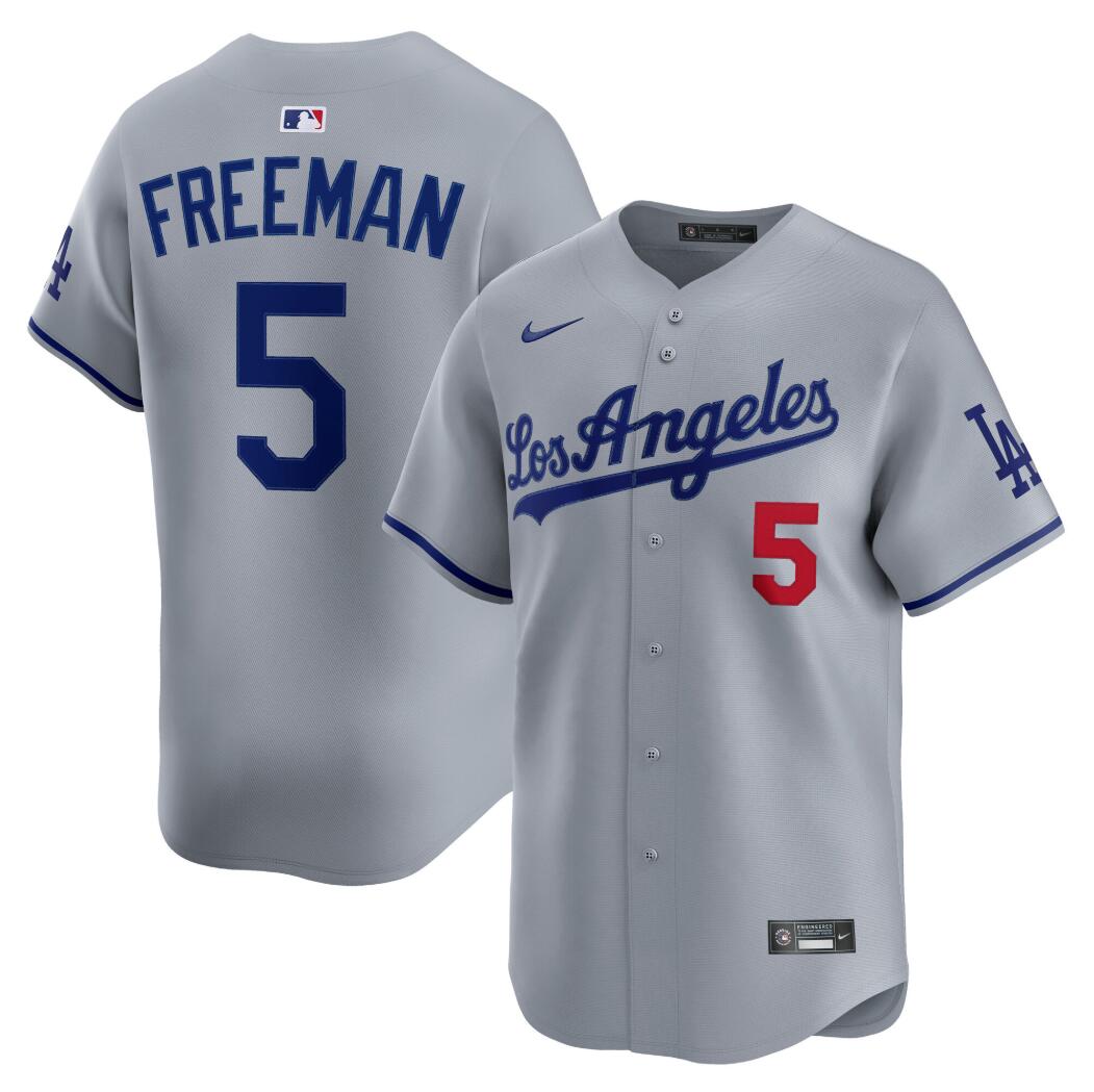 Men's #5 Freddie Freeman Los Angeles Dodgers Baseball Jersey