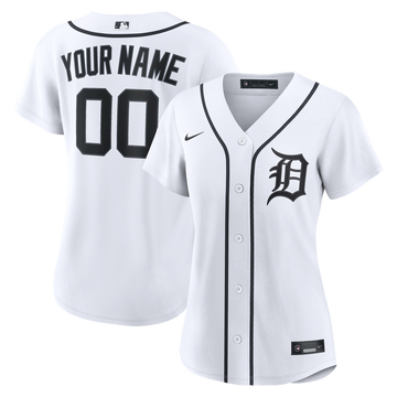 Detroit Tigers Nike Women's Home Replica Custom Jersey - White