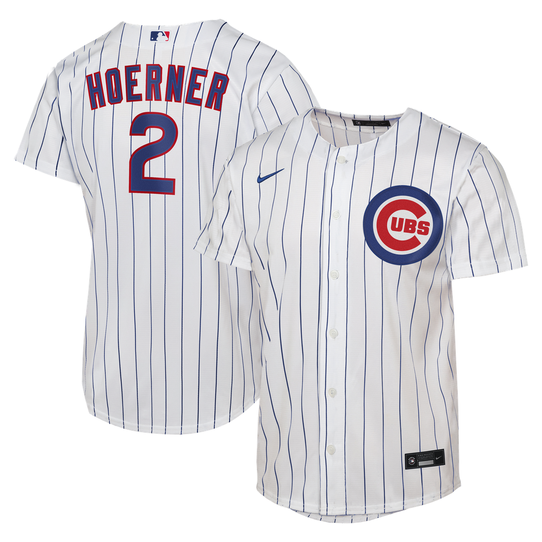 Nico Hoerner Chicago Cubs Nike Youth Home Replica Jersey - White