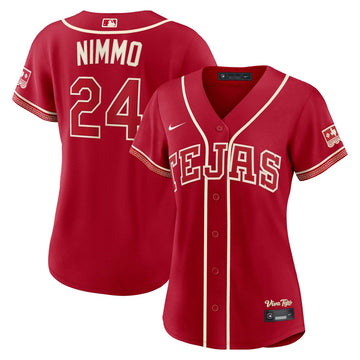 Brandon Nimmo Texas Rangers Nike Women's 2026 City Connect Stadium Jersey - Red