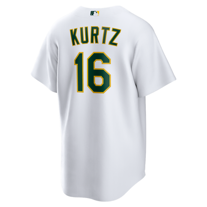 Nick Kurtz Athletics Nike Home Replica Jersey - White