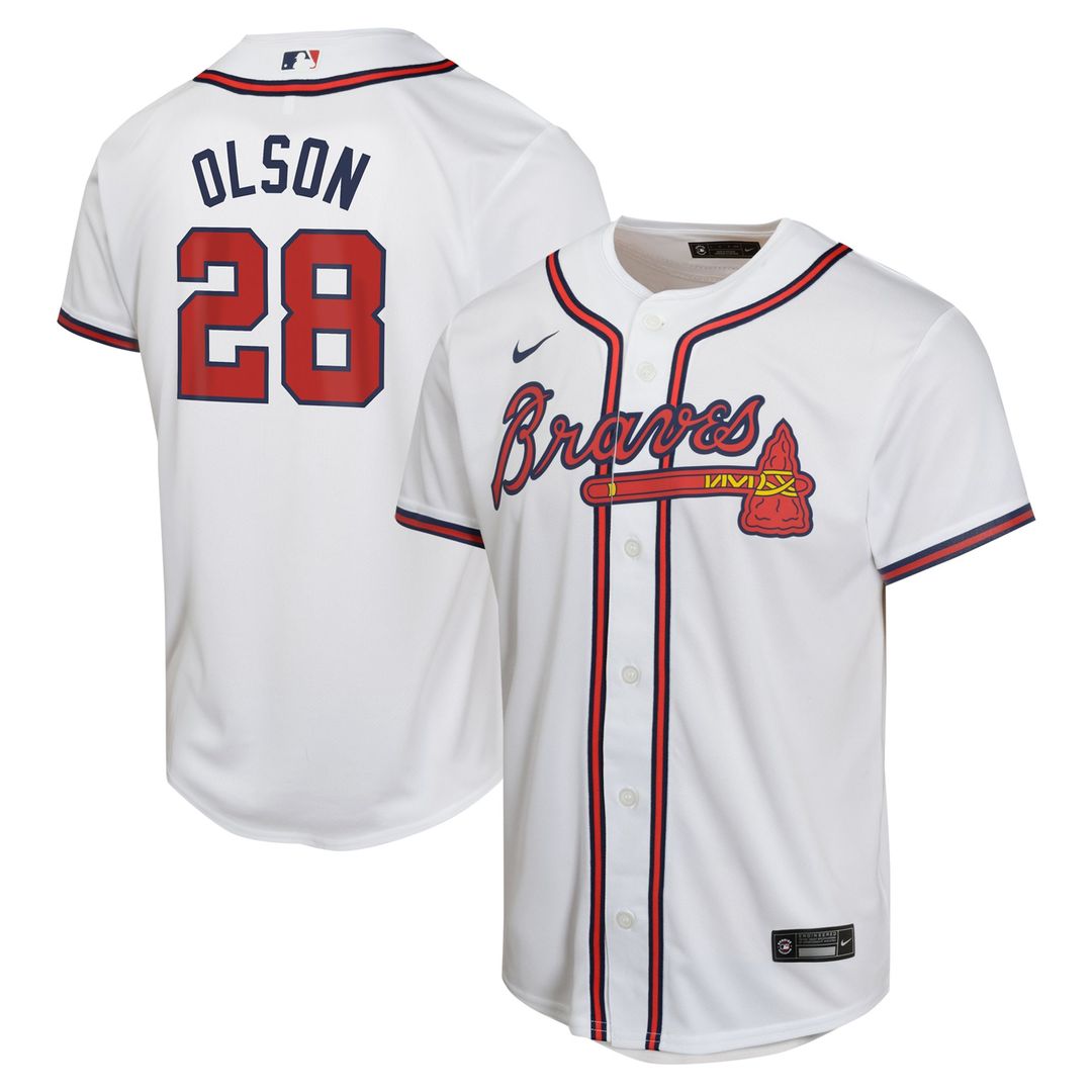 Matt Olson Atlanta Braves Nike Youth Home Game Player Jersey - White