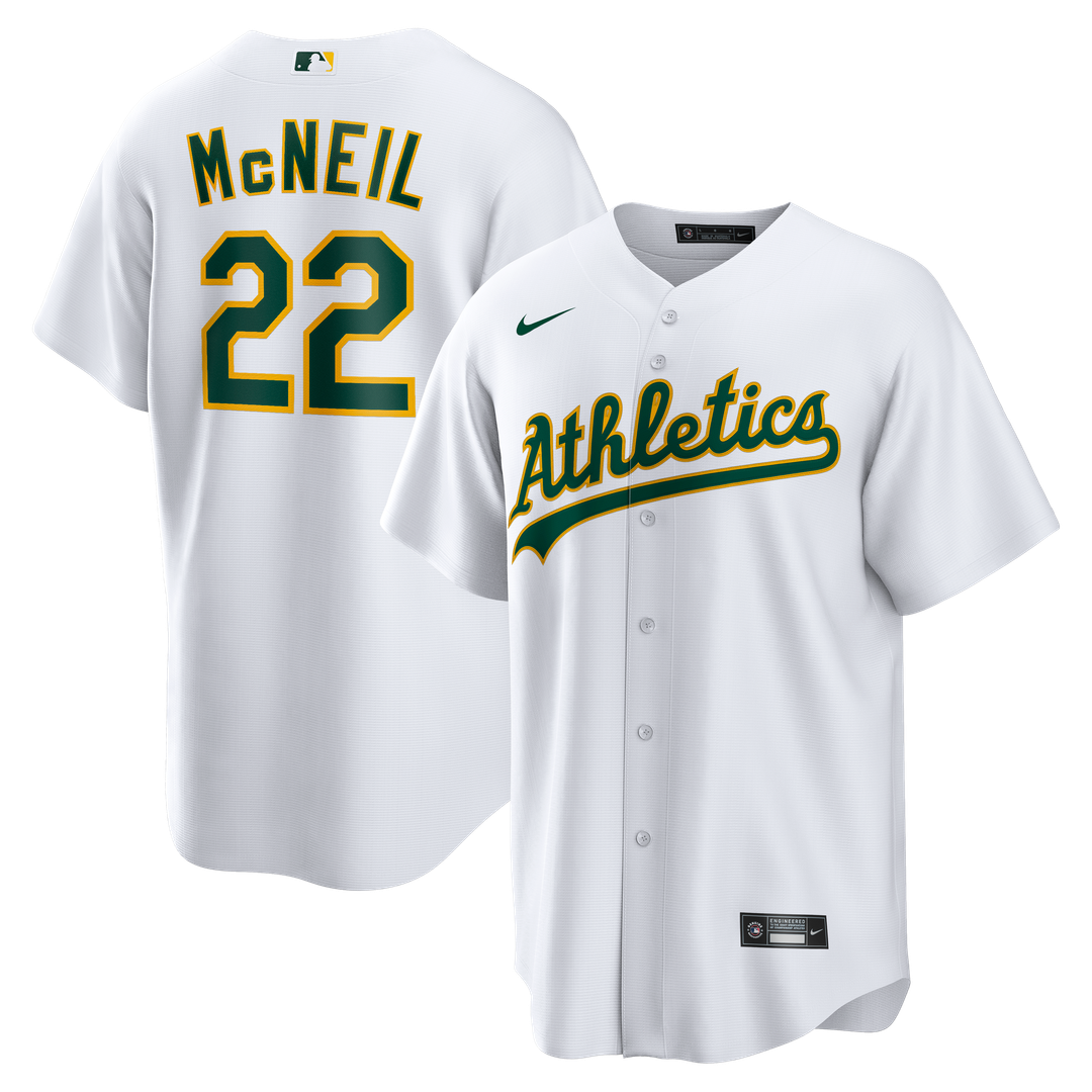 Jeff McNeil Athletics Nike Home Replica Jersey - White