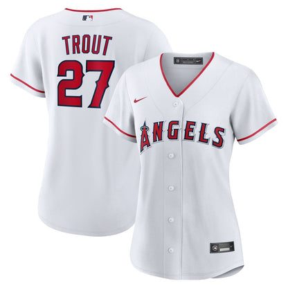 Mike Trout Los Angeles Angels Nike Women's Home Replica Player Jersey - White