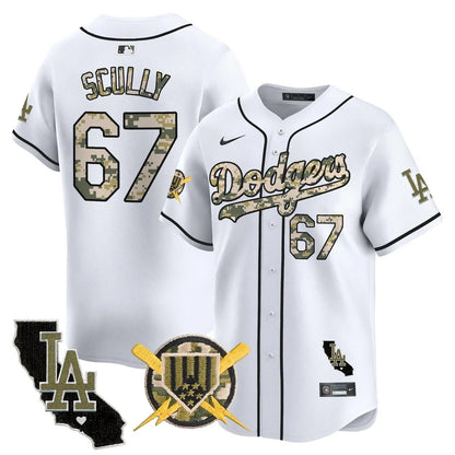 Men's Dodgers Armed Forces Day Vapor Premier Limited Jersey - All Stitched